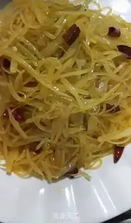 Make Sour cucumber fried potatoes step 9