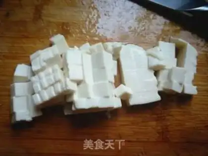 Make Shrimp tofu step 1