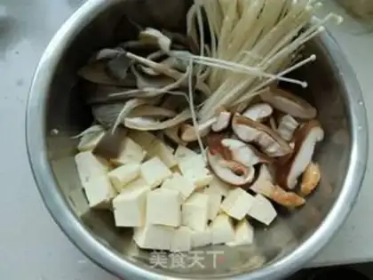 Make Tofu soup step 0