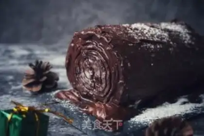 Make Christmas root cake step 14