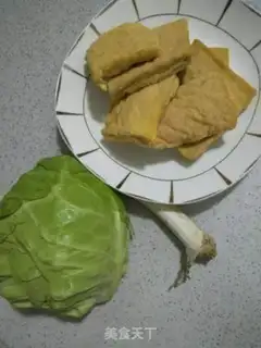 Make Tofu-dried cabbage step 0