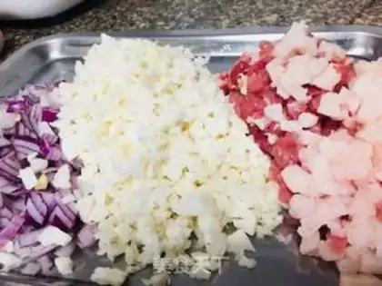 Make Spring rolls step 1