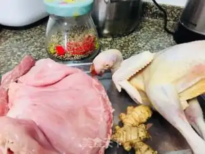 Make Piggy belly chicken step 0