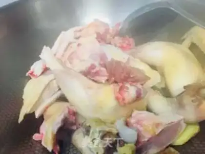 Make Piggy belly chicken step 2
