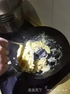Make Green bean cake step 4