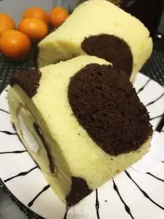 Make Cute cake roll step 12