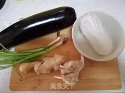 Make Garlic fan steamed eggplant step 0