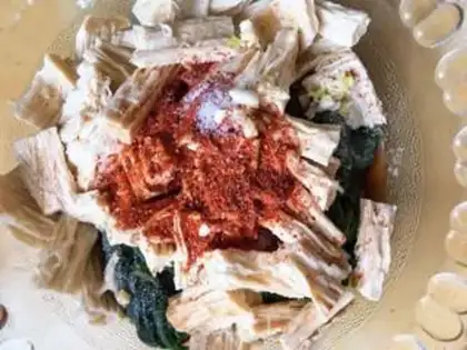 Make Scrambled spinach step 3