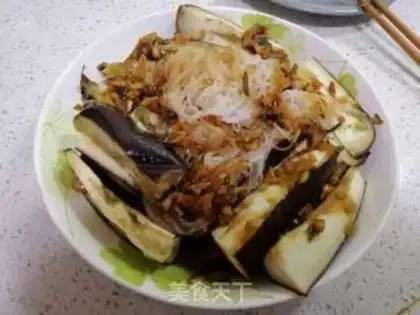 Make Garlic fan steamed eggplant step 6