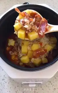 Make Spicy potato rice step 4
