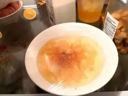 Make Lotus tea freeze step 4