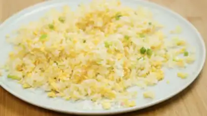 Make Egg fried rice step 7