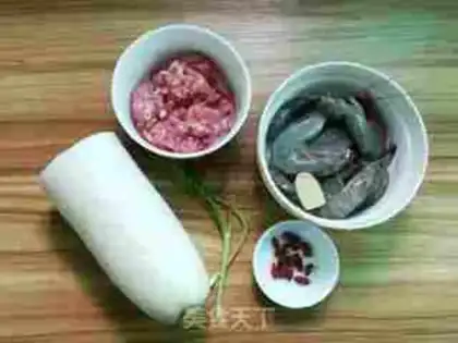 Make Radish shrimp ball step 0