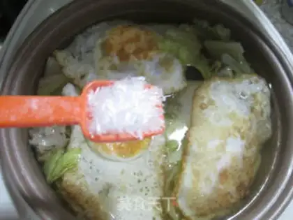 Make Duck egg and chord soup step 10