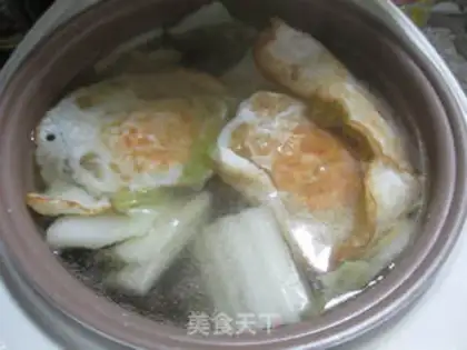 Make Duck egg and chord soup step 11