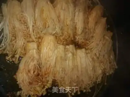 Make Spicy golden needle mushrooms step 6