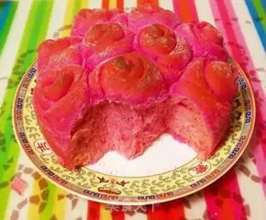 Make Simulation of rose bread step 19