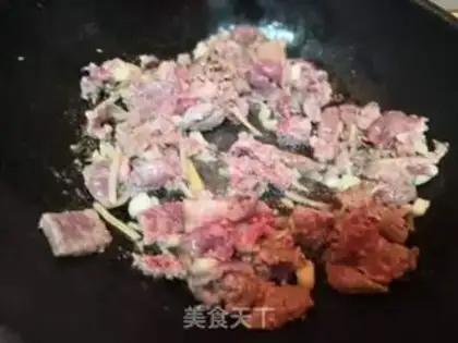 Make Fried beef step 1
