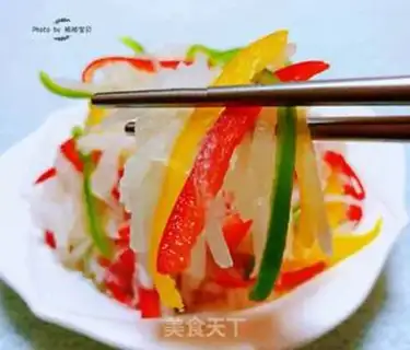 Make The white radish with pepper step 11