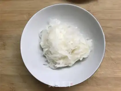 Make radish egg pancakes step 2