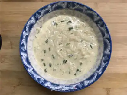 Make radish egg pancakes step 4