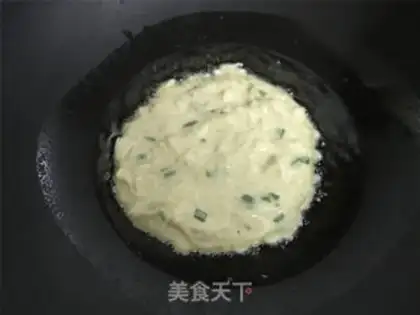 Make radish egg pancakes step 5