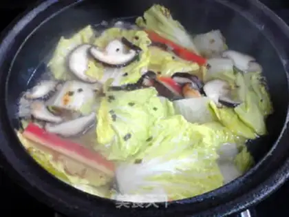 Make Triple cabbage tofu soup step 12