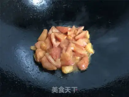 Make Tomato fried eggs step 6