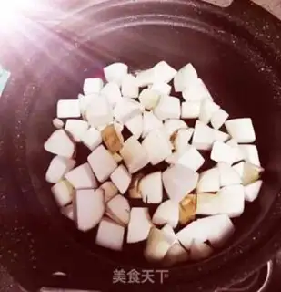 Make Curry potato abalone step 1