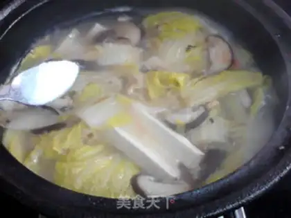 Make Triple cabbage tofu soup step 14