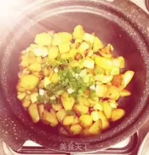 Make Curry potato abalone step 4