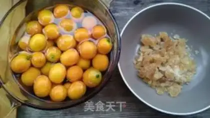 Make Ice cream and gold oranges step 0
