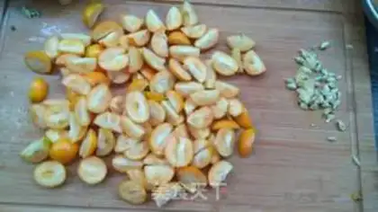 Make Ice cream and gold oranges step 1