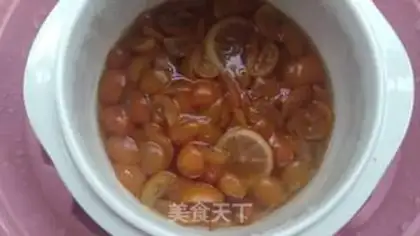 Make Ice cream and gold oranges step 4