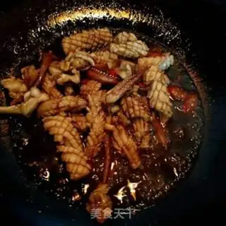 Make The squid fired Dutch beans step 11