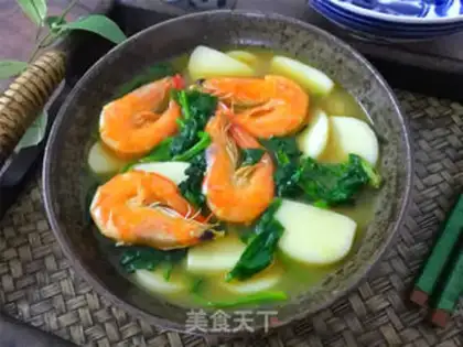 Make The spinach shrimp soup cake step 9