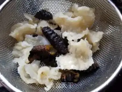 Make A tummy-breeding mushroom gel soup step 2