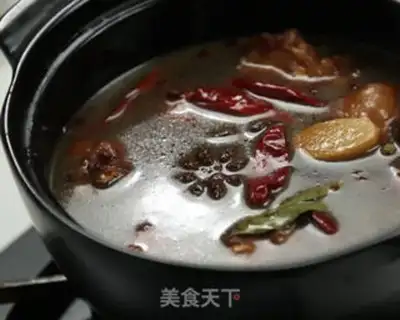 Make Red burning pig hoof step 7