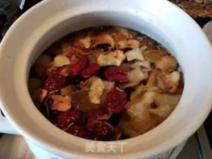 Make A tummy-breeding mushroom gel soup step 7