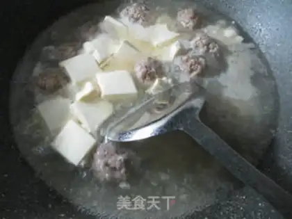 Make Meatball tofu soup step 10