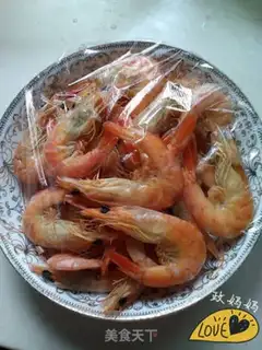 Make Microwave dry shrimp step 2