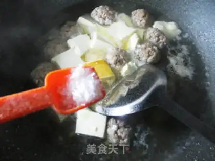 Make Meatball tofu soup step 13
