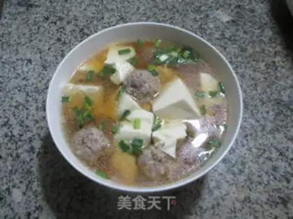 Make Meatball tofu soup step 15