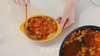 Make Tomato chicken cheese step 7