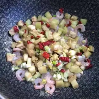Make Shrimp fried eggplant step 5