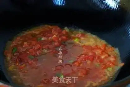 Make Tomato fried flowers step 4