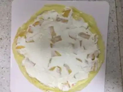 Make Mango lasagna cake step 5