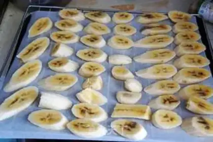 Make Baking banana chips step 3