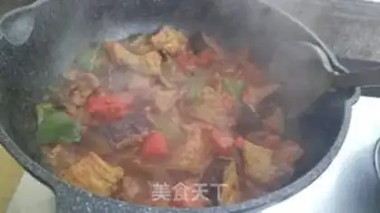 Make Red eggplant rice step 11