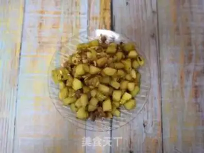 Make Meat and cucumber step 5
